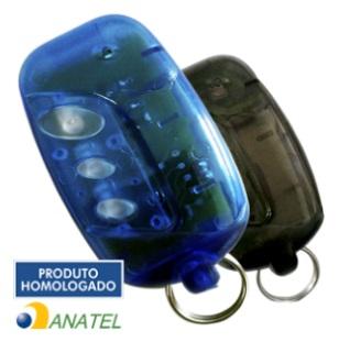 CONTROLE REMOTO 3 TECLAS - AZUL/FUMÊ - LINEAR - HCS